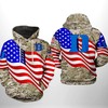 Duke Blue Devils Ncaa Us Flag Camo Veteran 3D All Over Print Hoodie - Support Our Troops!