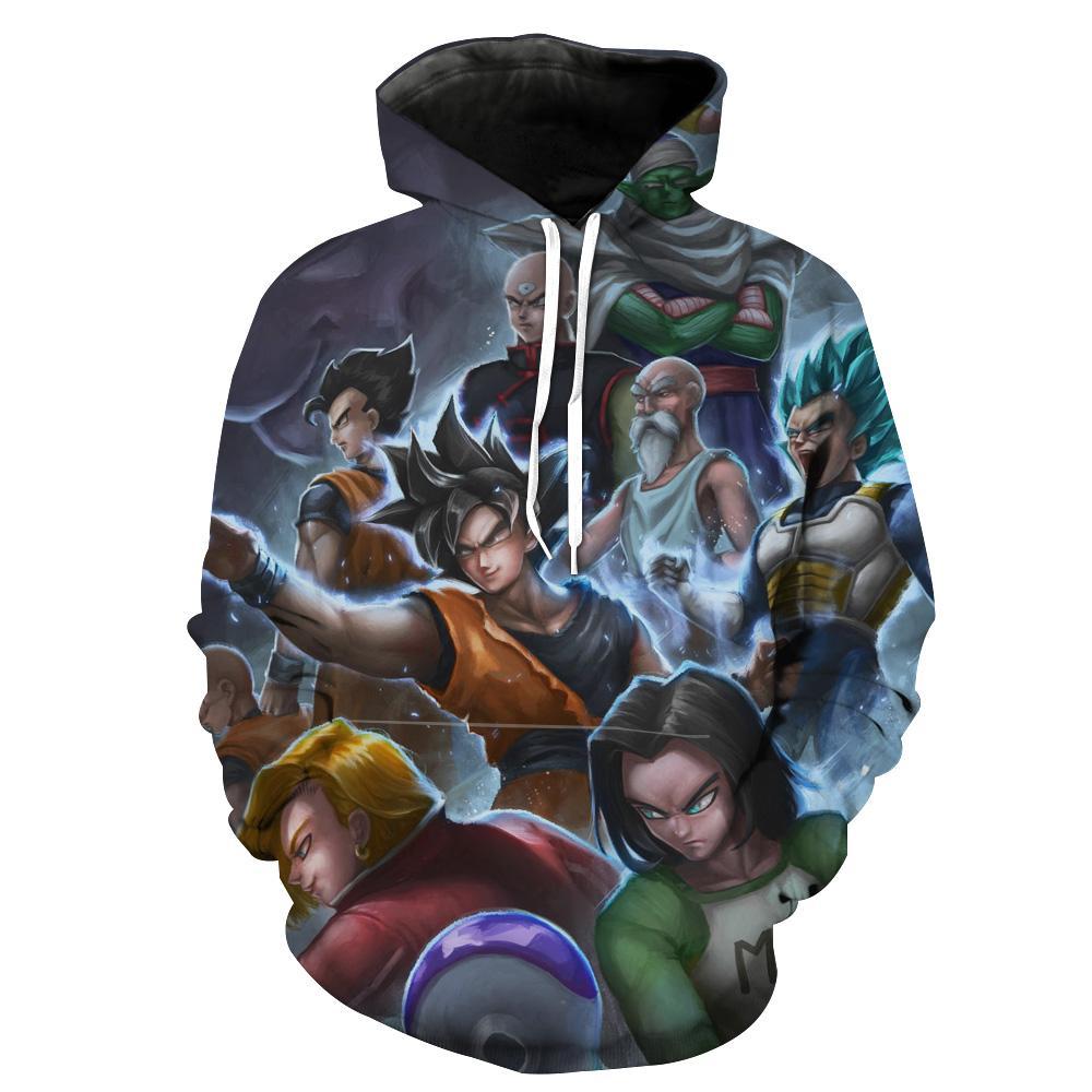 Dynamic Dragon Ball All Characters Epic Dbz All Over Print 3D Hoodie