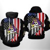 East Carolina Pirates Us Flag All Over Print 3D Hoodie