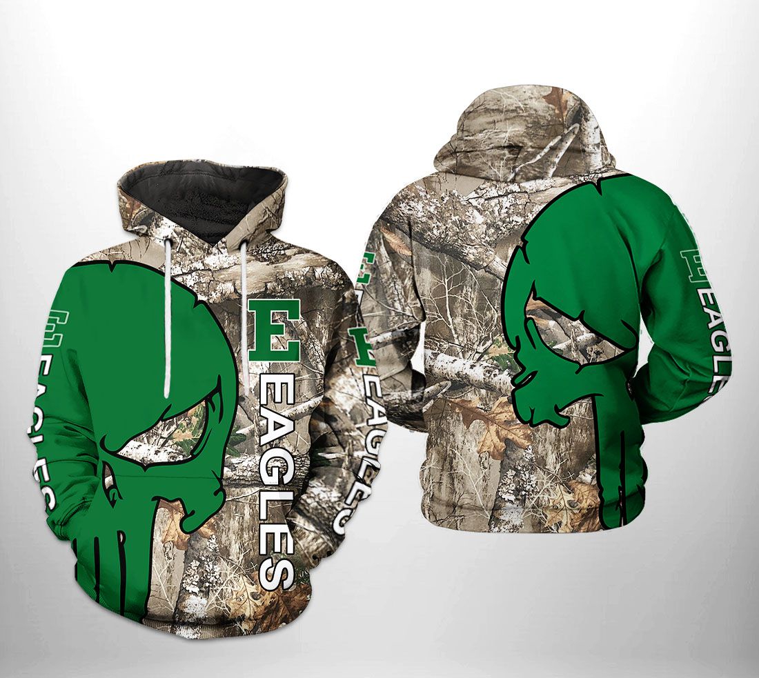 Eastern Michigan Eagles Ncaa Camo Veteran Hunting 3D All Over Print Hoodie - Exclusive Ncaa Fan Apparel