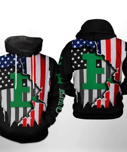 Eastern Michigan Eagles Us Flag All Over Print 3D Hoodie Printful