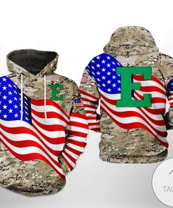 Eastern Michigan Eagles Us Flag Camo Veteran All Over Print 3D Hoodie Zip-Up Hoodie