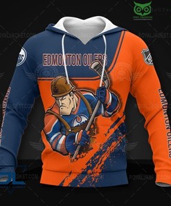Edmonton Oilers Hockey Warriors 3D Zip Hoodie For Men - All Over Print Zip Up Hoodie Men