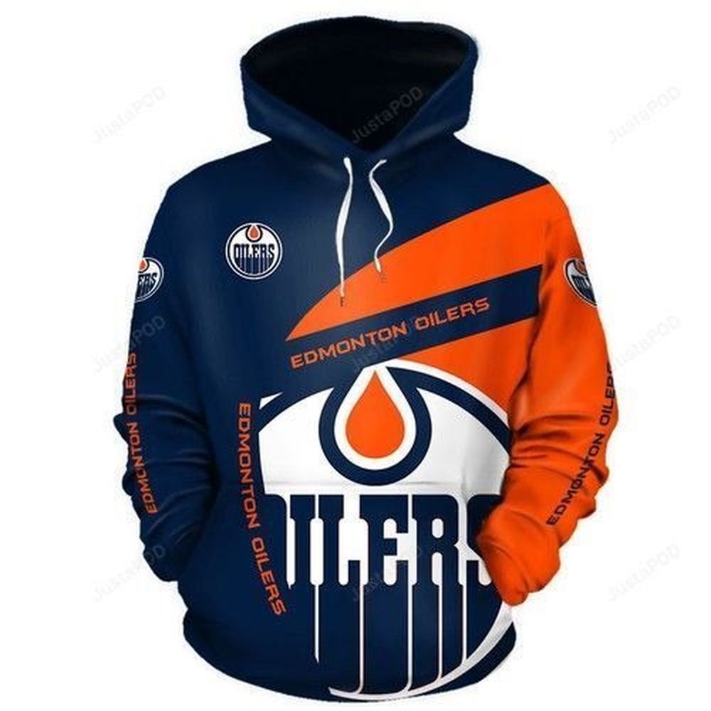 Edmonton Oilers Nhl 3D All Over Print Zip Hoodie - Fan Apparel