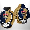 Edmonton Oilers Nhl Grateful Dead 3D All Over Print Zip Up Hoodie - 3D Print Hoodies