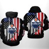 Edmonton Oilers Nhl Us Flag Team 3D All Over Print Zip Up Hoodie - 3D Hoodies For Men