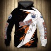 Edmonton Oilers Thunder Design 3D Pullover Hoodie - Graphic 3D Hoodies For Men