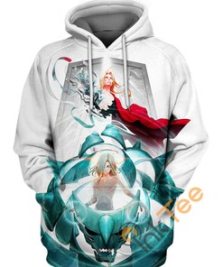 Edward Newgate Shiroige Naruto All Over Print Hoodie 3D