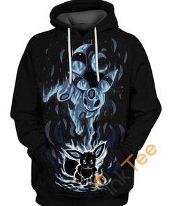 Eevee Emotions Pokemon All Over Print Hoodie 3D