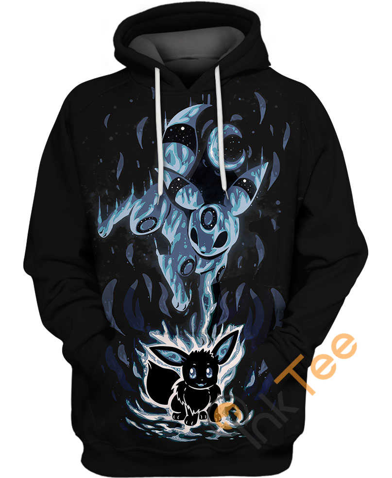 Eevee Emotions Pokemon All Over Print Hoodie 3D