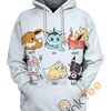 Eeveelutions Pokemon All Over Print Hoodie 3D