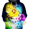 Einstein Puffs All Over Print 3D Hoodie