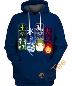 Elemental Circle Pokemon All Over Print Hoodie 3D