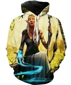 Elf Ranger Fantasy Nerd All Over Print Hoodie 3D