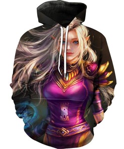 Elf Up Your Style With The Beautiful High Fantasy Elf Artwork 3D Hoodie