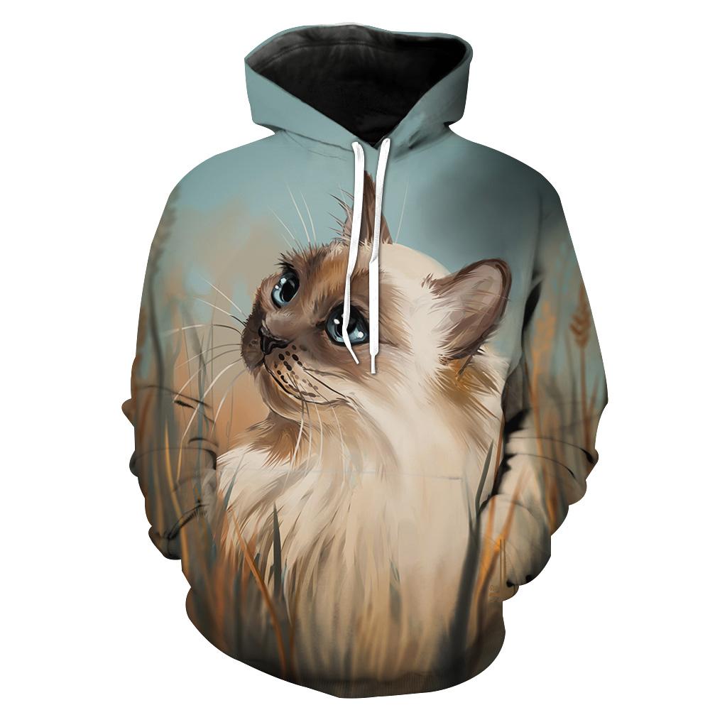 Embrace Your Feline Side With This Beautiful Cat 3D Hoodie