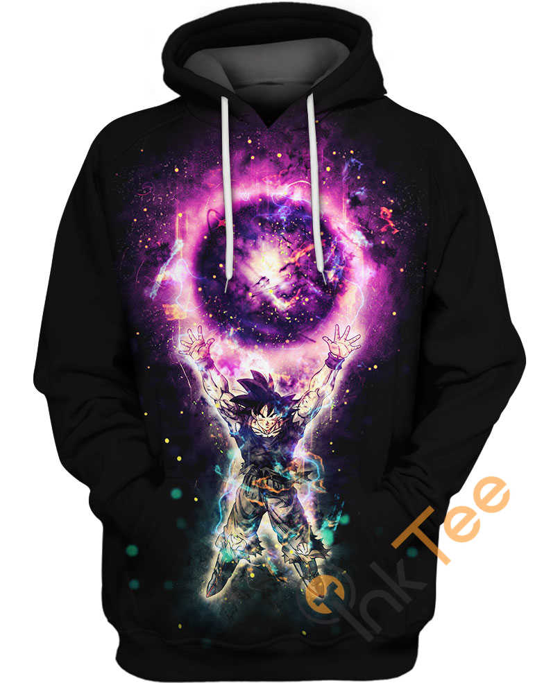 Energize Your Style With Son Goku Energy Ball 3D Hoodie For Dragon Ball Fans