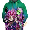 Enter The World Of Dragon Ball Super With The Black Goku And Zamasu 3D Hoodie