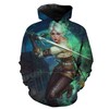 Epic Witcher 3D Hoodie - Ciri In Battle Ready Gear