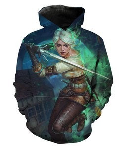 Epic Witcher 3D Hoodie - Ciri In Battle Ready Gear
