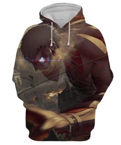 Eren Jaeger Attack On Titan 3D Printed All Over Print Hoodie