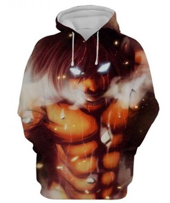Eren Jaeger Attack On Titan Anime All Over Print 3D Hoodie