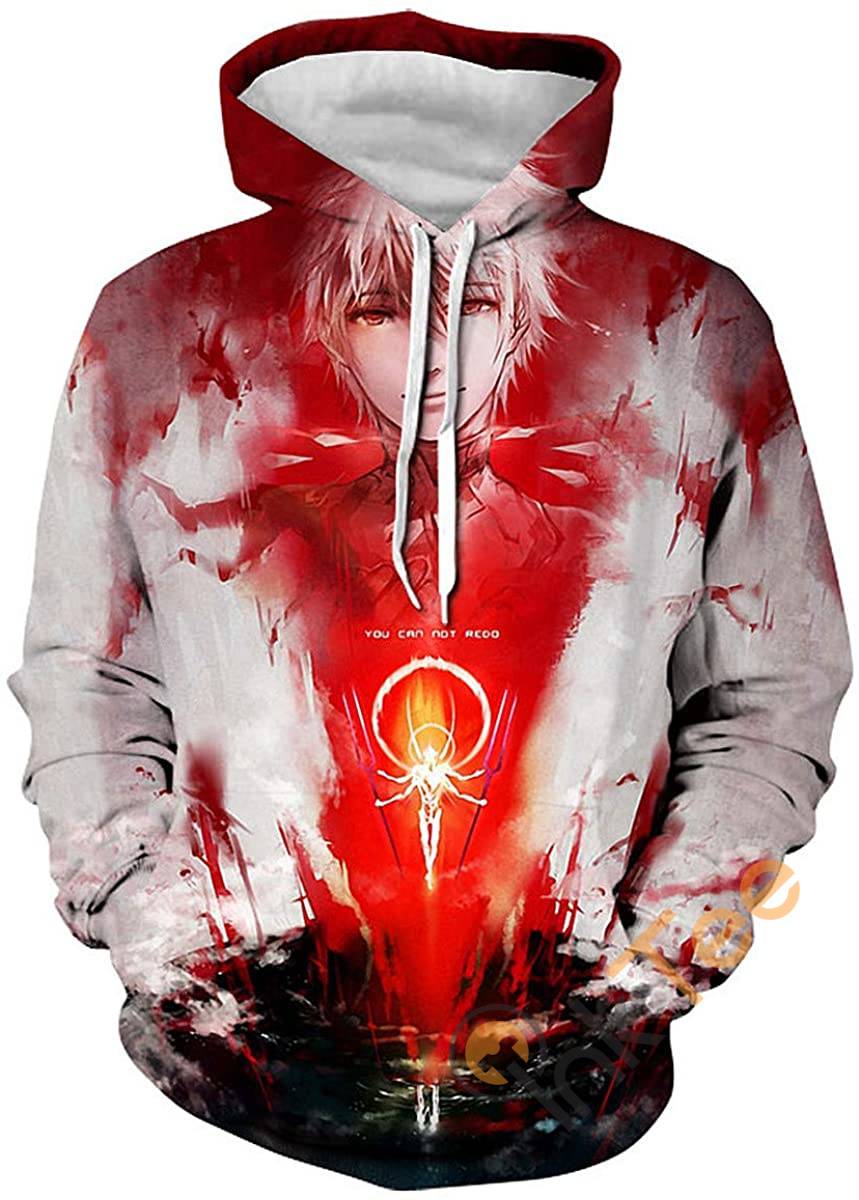 Evangelion All Over Print Hoodie 3D With Front Pocket - Cosplay Like A Pro