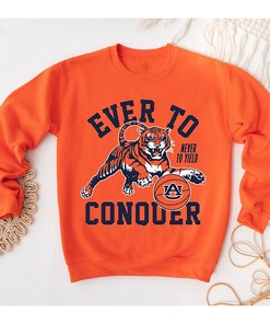 Ever to Conquer Auburn Basketball Tee - Vintage Style T-Shirt Hoodie Fan Gift