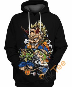 Express Yourself With Son Goku Saiyan Tattoo 3D Hoodie For Dragon Ball Fans