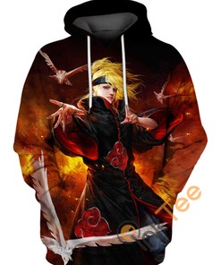 Eye-Catching Deidara Naruto Custom All Over Print 3D Hoodie