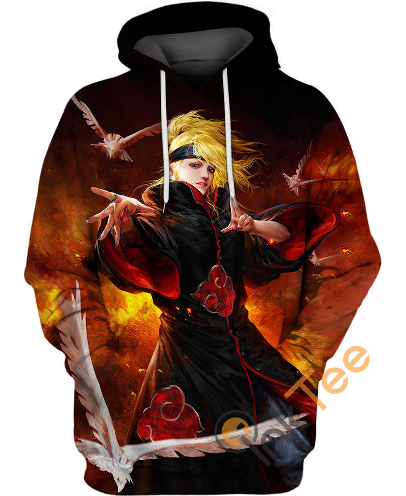 Eye-Catching Deidara Naruto Custom All Over Print 3D Hoodie