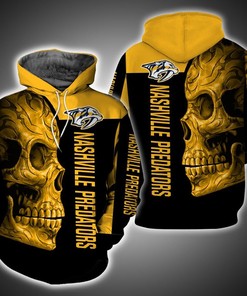 Fan Favorite Nashville Predators Skull Ver.12.15 3D Hoodie Zip Hoodie Stay Ahead Of The Game