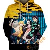 Fierce Demon Killers Team 3D Graphic All Over Print Hoodie
