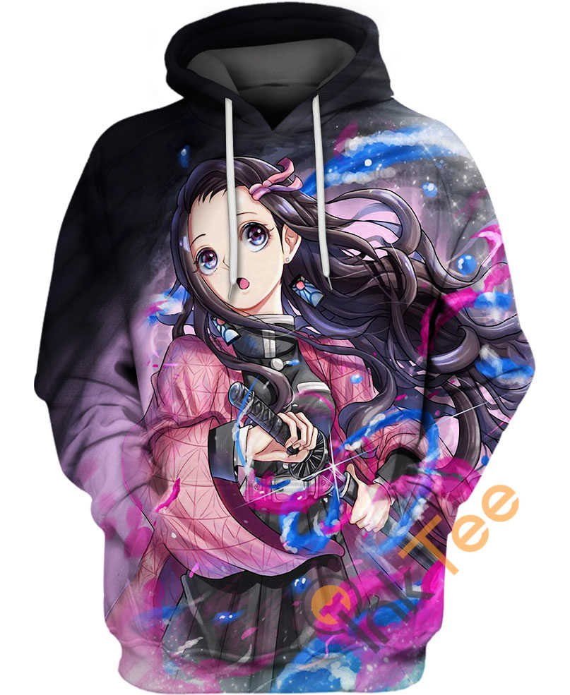 Fiery Demon Corps Nezuko Custom All Over Print 3D Hoodie