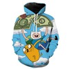 Finn And Jake Group All Over Print 3D Hoodie - Gifts For Men