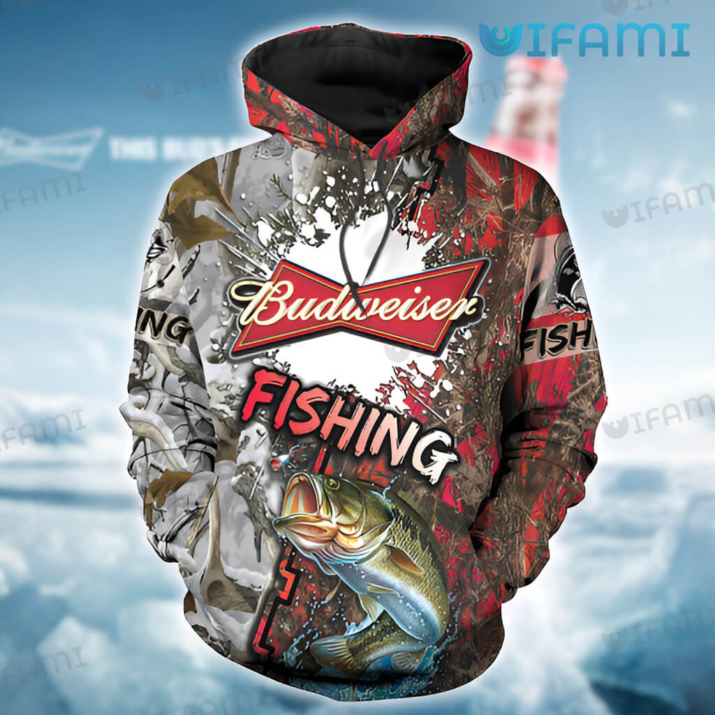 Fishing Budweiser 3D Hoodie - 3D Hoodies For Men Graphic