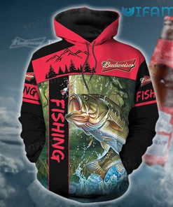 Fishing On The River Budweiser 3D Hoodie - 3D Hoodies With Zippers