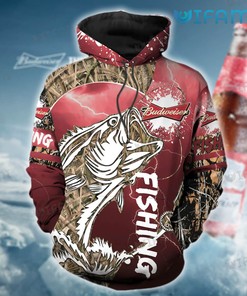 Fishing Paint Splash Budweiser 3D Hoodie - Gifts For Men And Women
