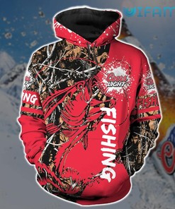 Fishing Red Fisherman Custom All Over Print Hoodie 3D Beer Lovers Gift