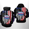Florida Atlantic Owls Us Flag All Over Print 3D Hoodie With Zipper