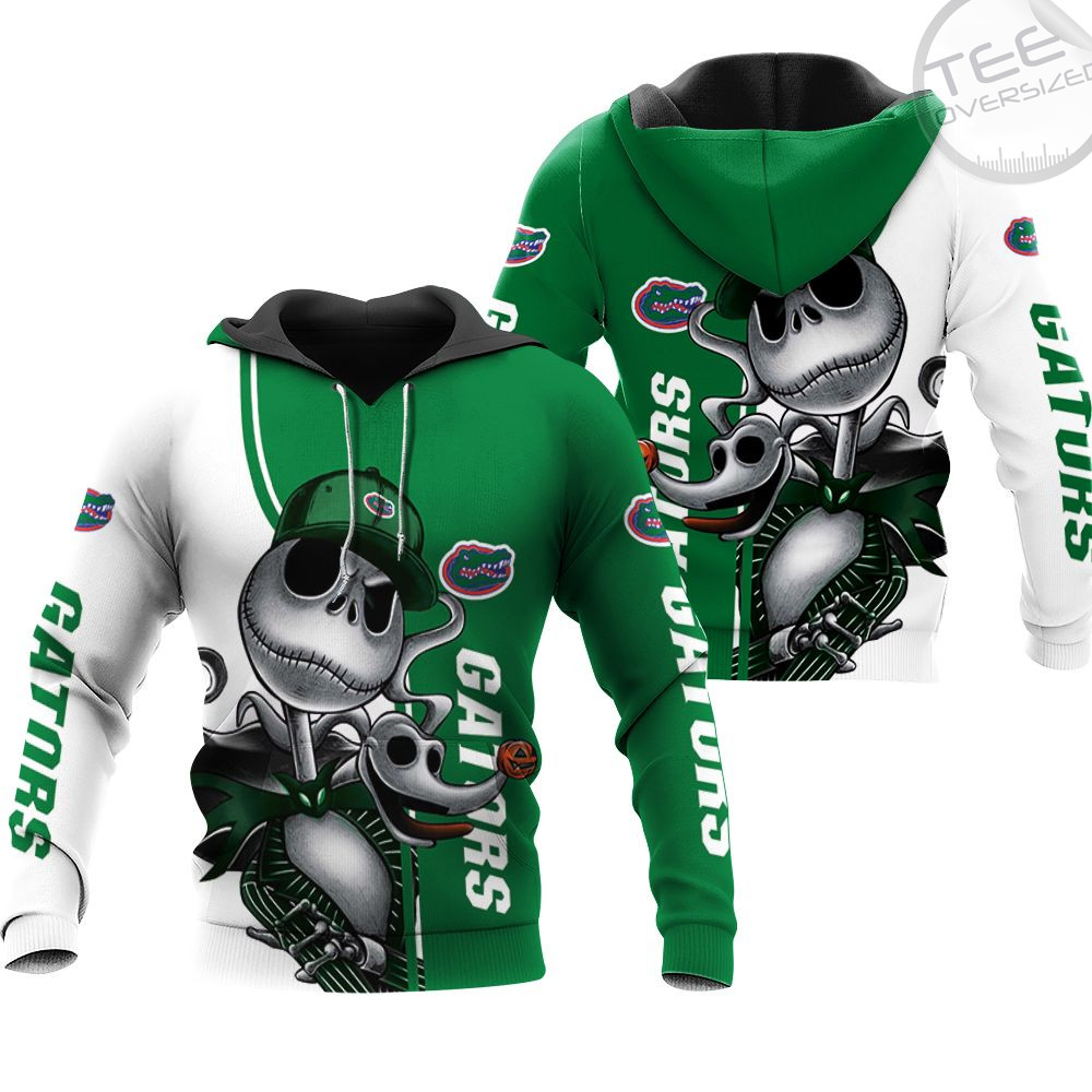 Florida Gators Jack Skellington And Zero 3D Hoodie - Unique Gift For Fans