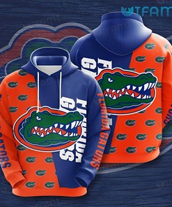 Florida Gators Orange Blue Logo 3D Hoodie - Mens 3D Hoodies