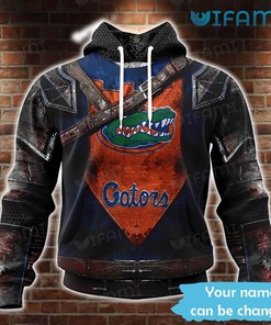 Florida Gators Warrior Design Custom Name 3D Hoodie - Unique Gift For Fans