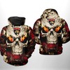 Florida Panthers Nhl Skull 3D All Over Print Zip Up Hoodie With Custom Design Option