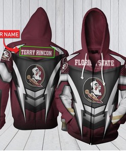 Florida State Personalized 3D All Over Print Zip Hoodie - Gifts For Ncaa Fans