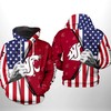 Fly Your Flag With Washington State Cougars Ncaa Us Flag 3D All Over Print Zip-Up Hoodie 