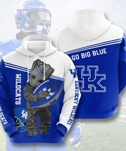 Football Ncaa Kentucky Wildcats 3D All Over Print Zip-Up Hoodie For Fans 