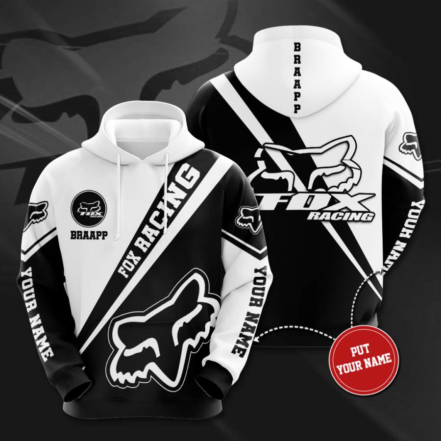 Fox Racing Custom 3D Hoodie With Graphic Print