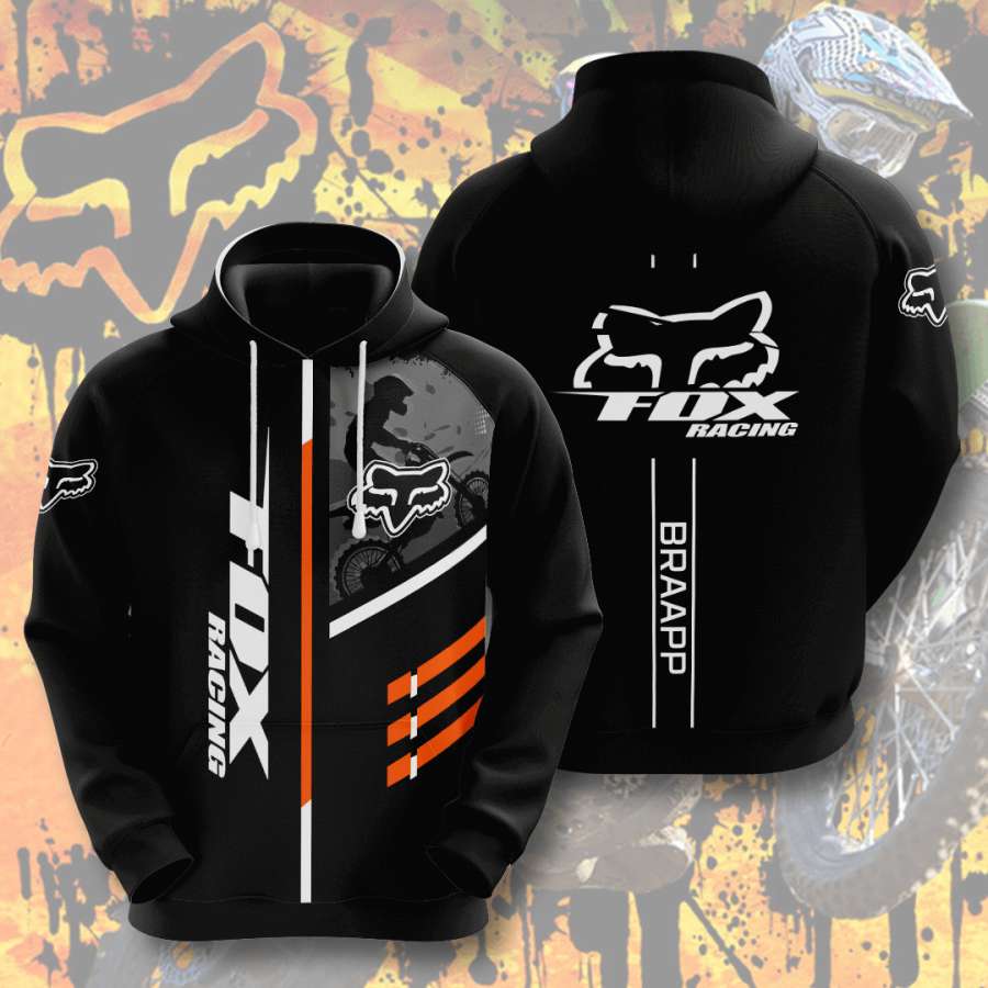 Fox Racing Custom Hoodie 3D, Graphic Printful Design