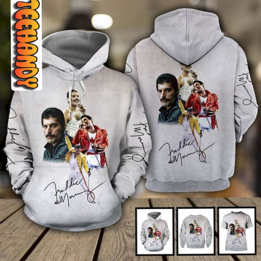 Freddie Mercury 3D Hoodie, Musician Gifts For Men